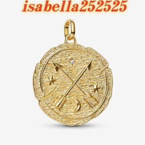 Pandora Crossing Arrows Oversized Medallion Charm|Pendant